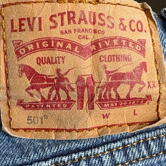 Levi’s 501 Jeans Size W27 L26 Button-fly - Picture 7 of 10
